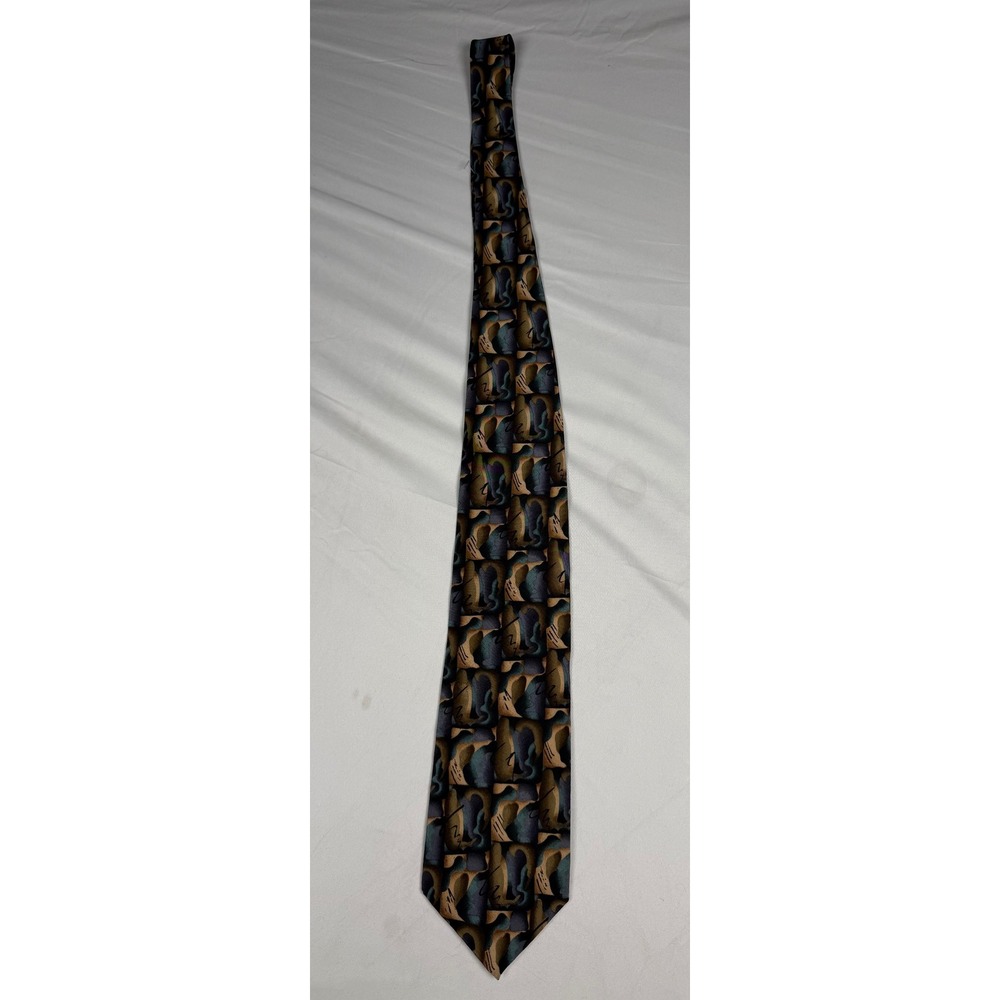 Stonehenge Cocktail Collection Mens Abstract Geometric Silk Tie